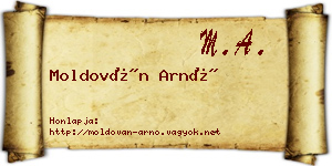 Moldován Arnó névjegykártya